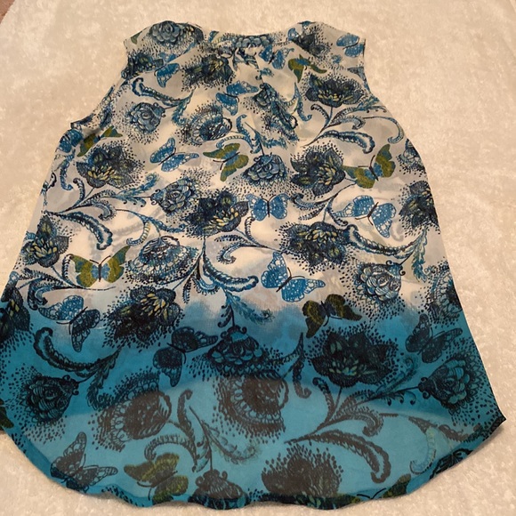 Womens shear shoulder sleeveless blouse - Picture 6 of 6